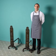 Pair of Antique Bronze Fire Dogs