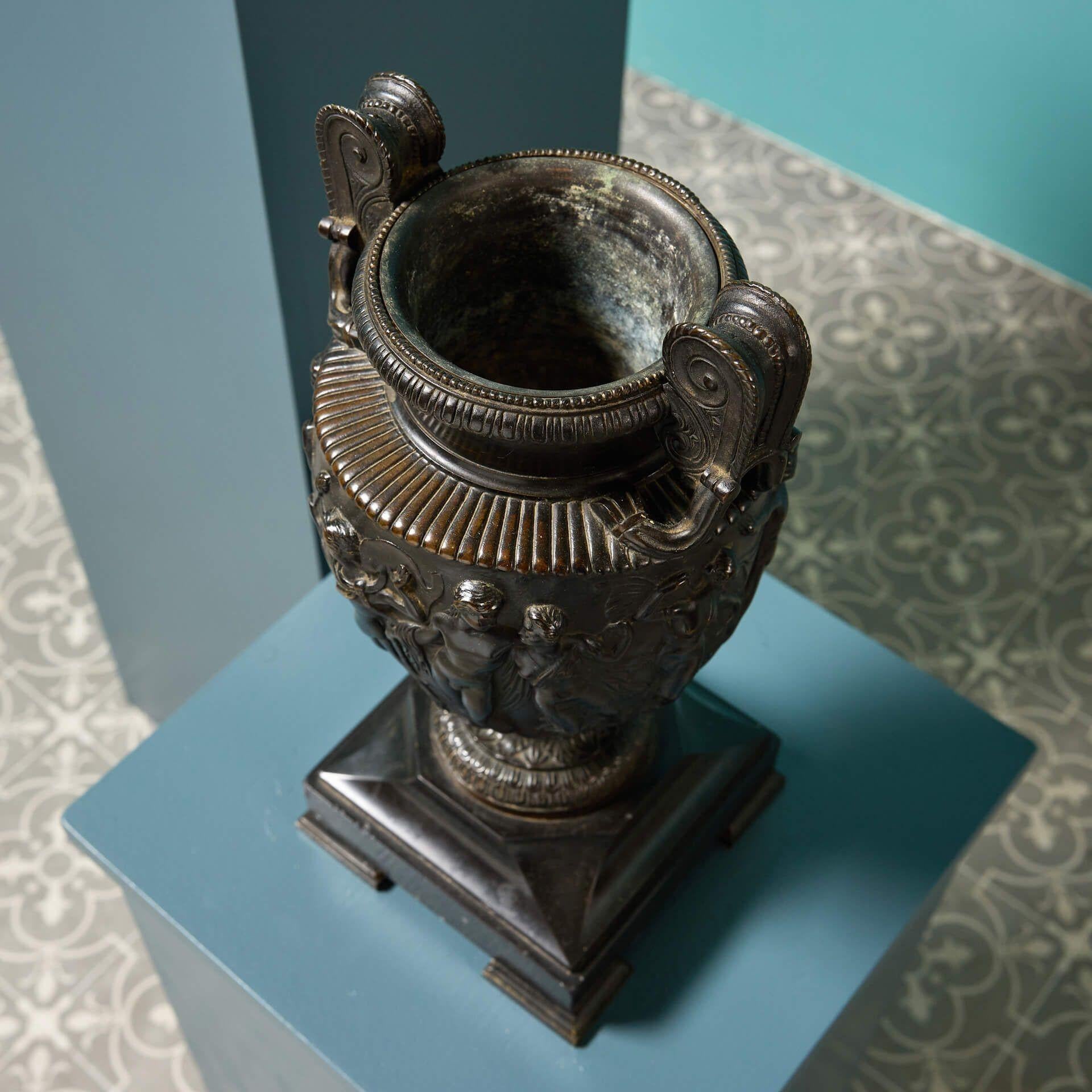 French Pair of Antique Bronze Grand Tour Townley Vases For Sale