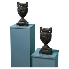 Coppia di vasi antichi in bronzo Grand Tour Townley