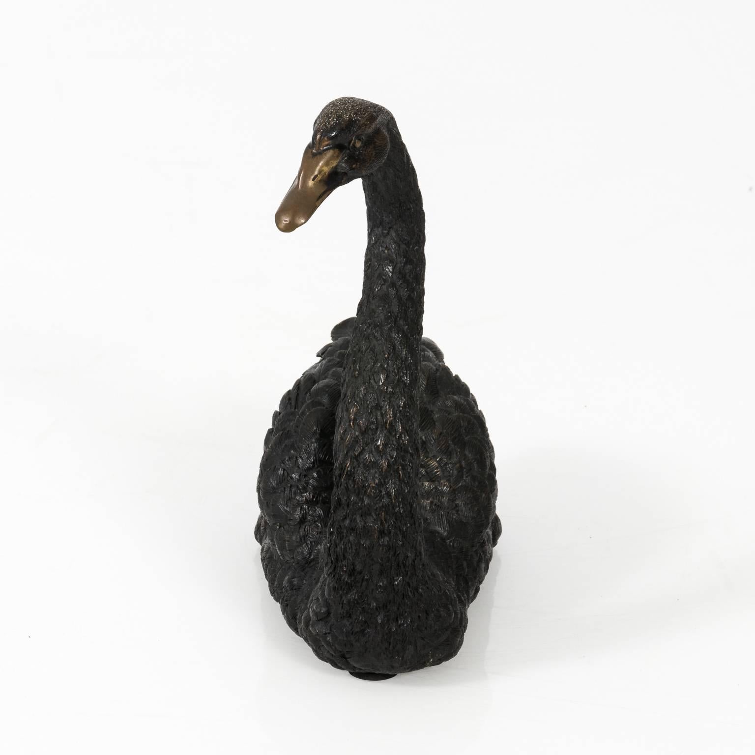 Paire de sculptures de Swan en bronze Antique 6