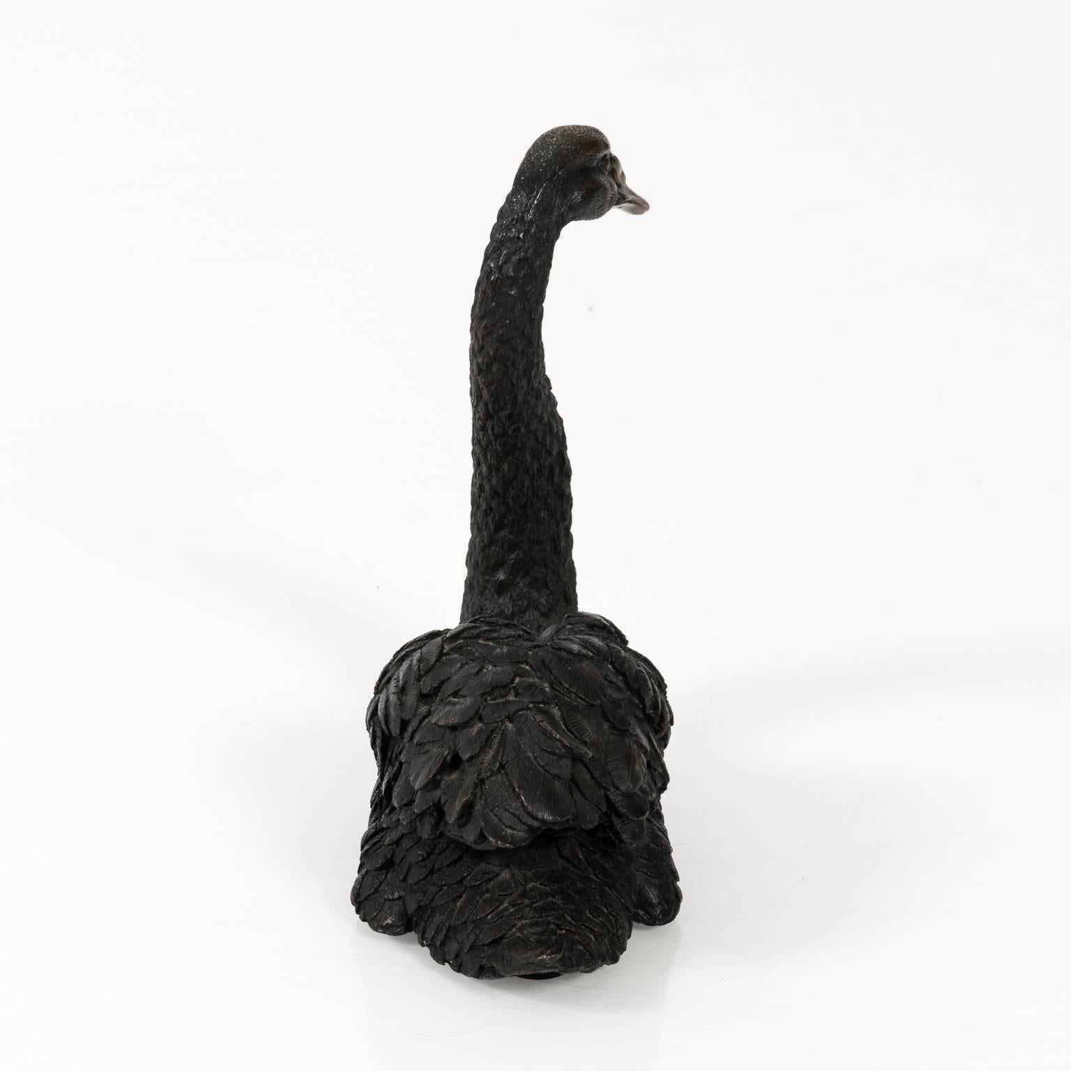 Paire de sculptures de Swan en bronze Antique 9