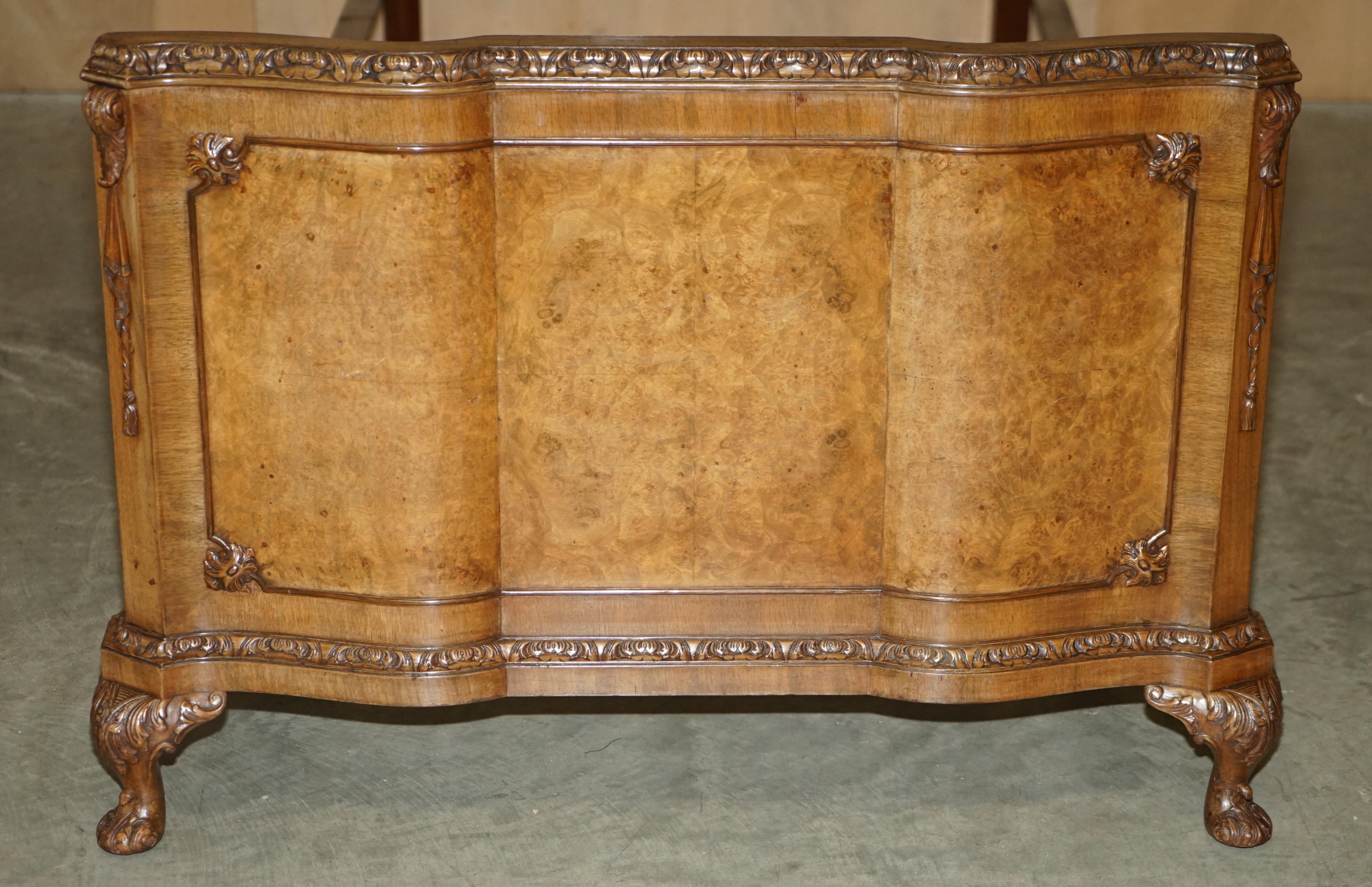 Pair of Antique Burr Walnut circa 1900 Single Bedsteads Bed Frames Part Suite For Sale 4