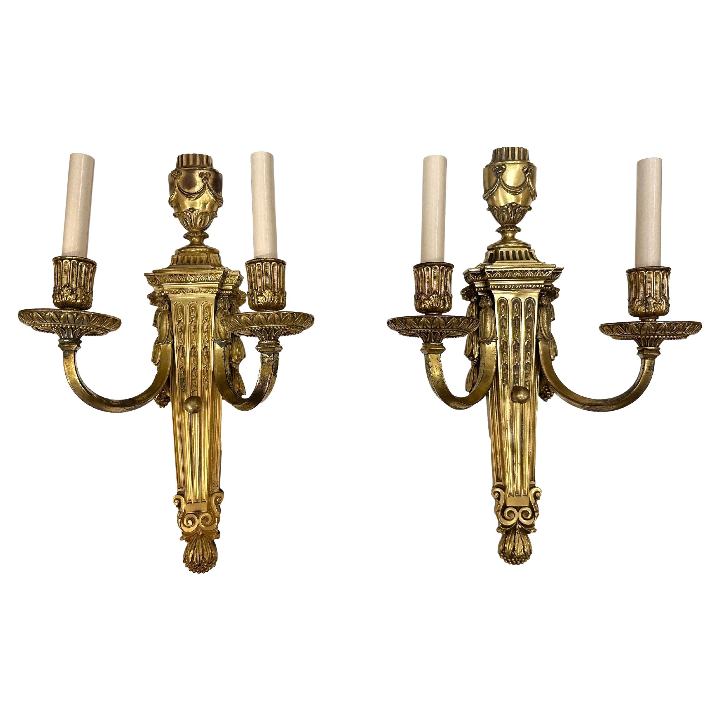 Pair of Antique Caldwell Sconces For Sale
