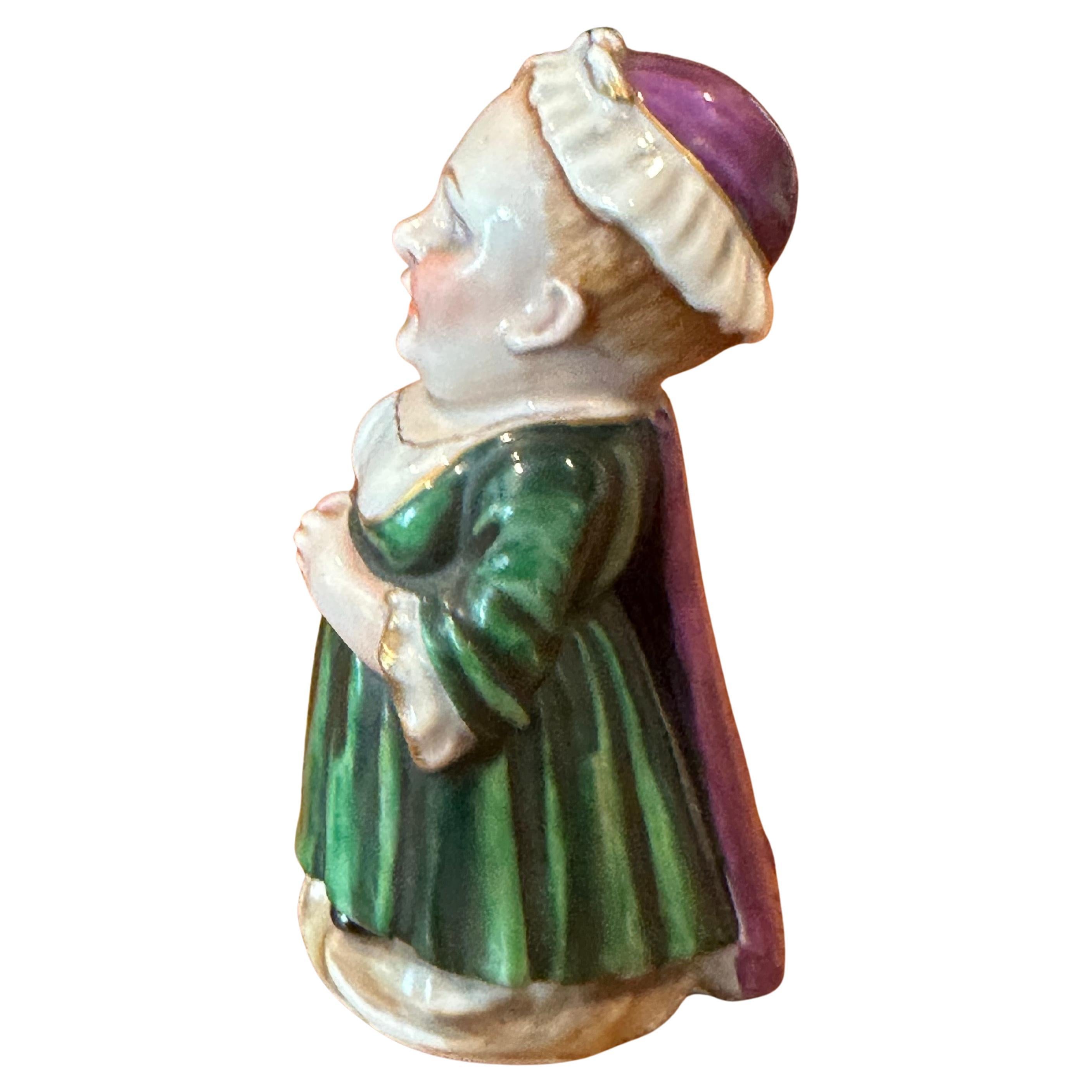 Hand-Painted Pair of Antique Caramogi or 