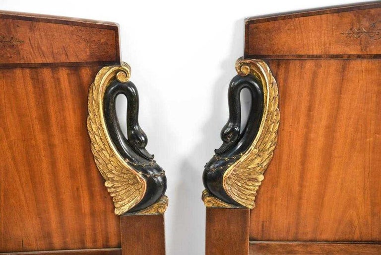 Pair of Antique Carved Headboards For Sale at 1stDibs