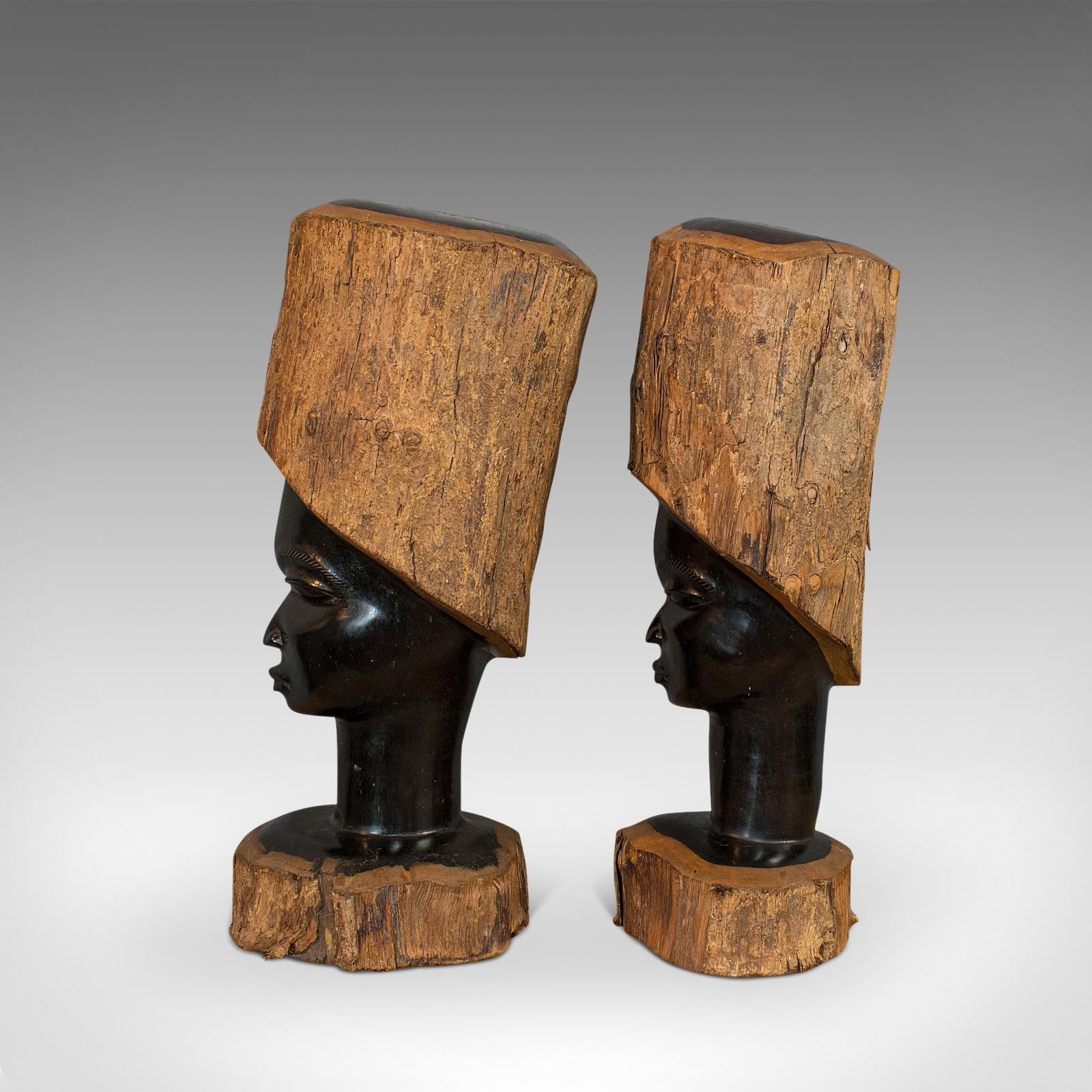 african carved heads