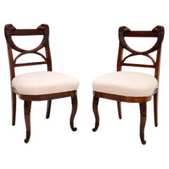 Pair of Antique Carved Side Chairs