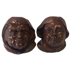 Pair of Antique carved wall sculptures
