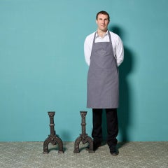 Pair of Antique Cast Iron Andirons