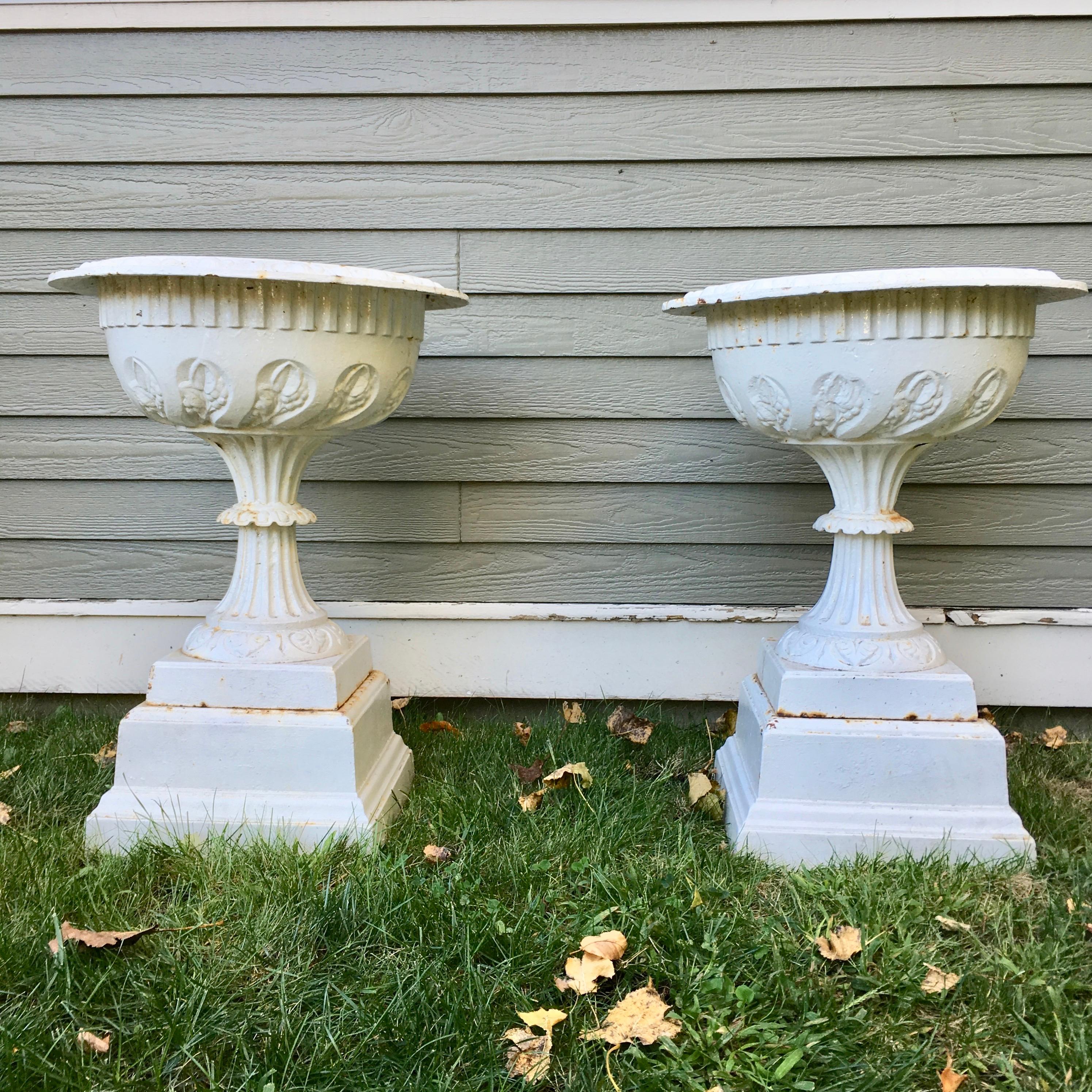 American Pair of Antique Cast Iron 