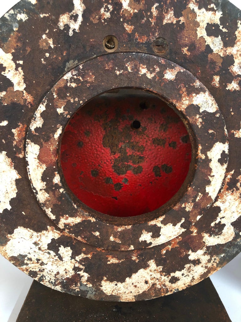 Pair of Antique Cast Iron Shooting Gallery Targets, Original Paint