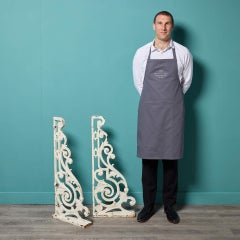 Pair of Antique Cast Iron Wall Brackets