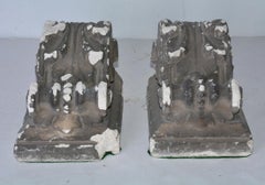 Pair of Antique Cast Plaster Corbels