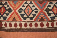 Pair of Antique Caucasian Shirvan Kelim Rugs Flatwoven Geometric c.1920