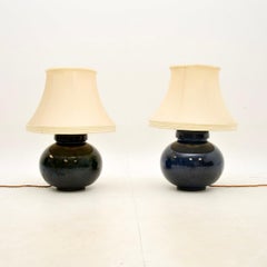Pair of Antique Ceramic Table Lamps