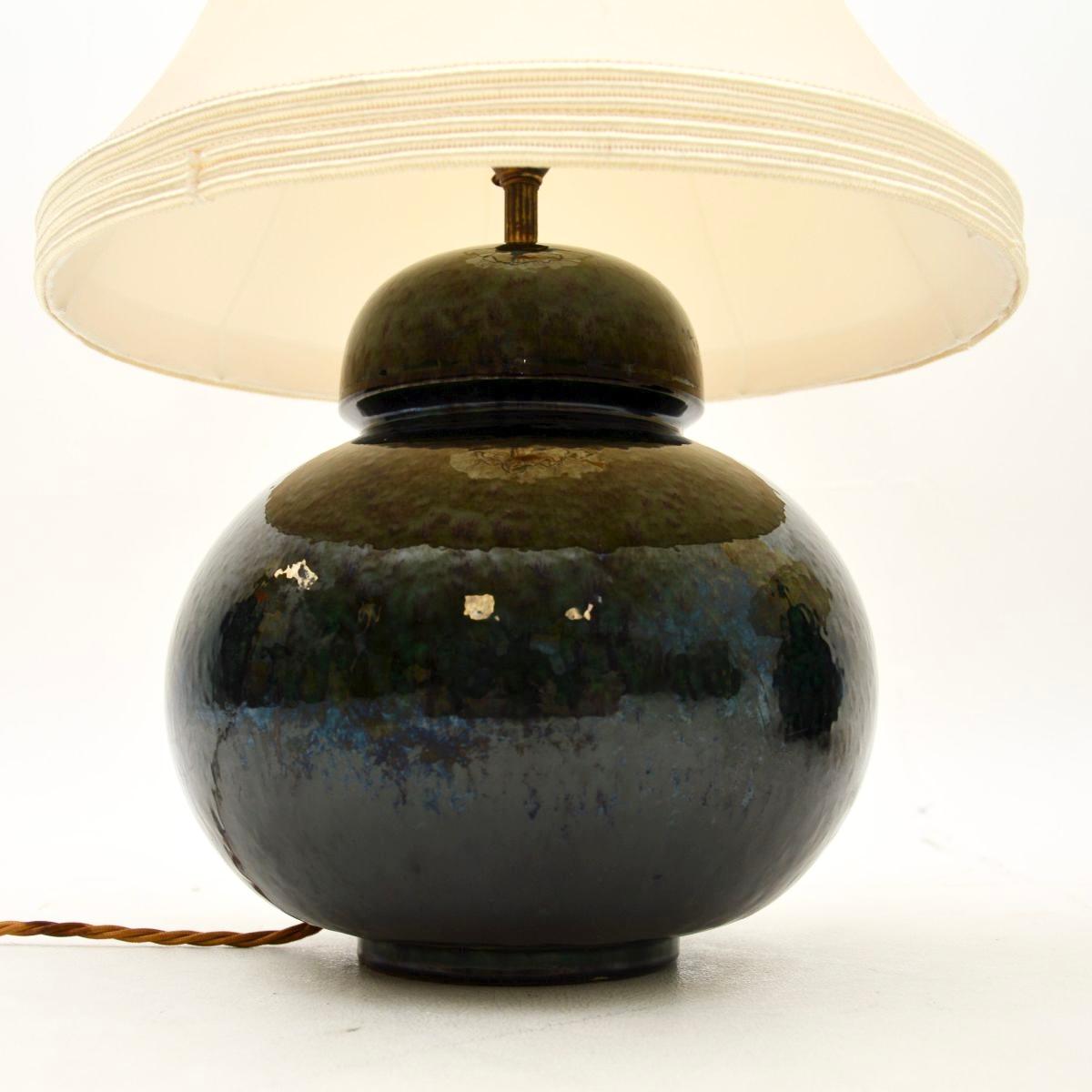 Pair of Antique Ceramic Table Lamps 1