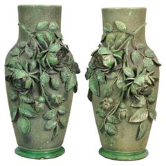 Pair of Antique Ceramic Vases, Italy, Beginning of the Century