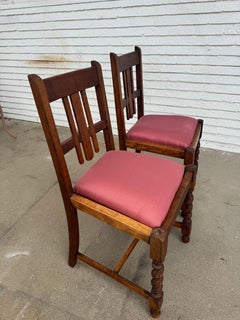 Pair of Antique Chairs w\ Barley Twist Legs