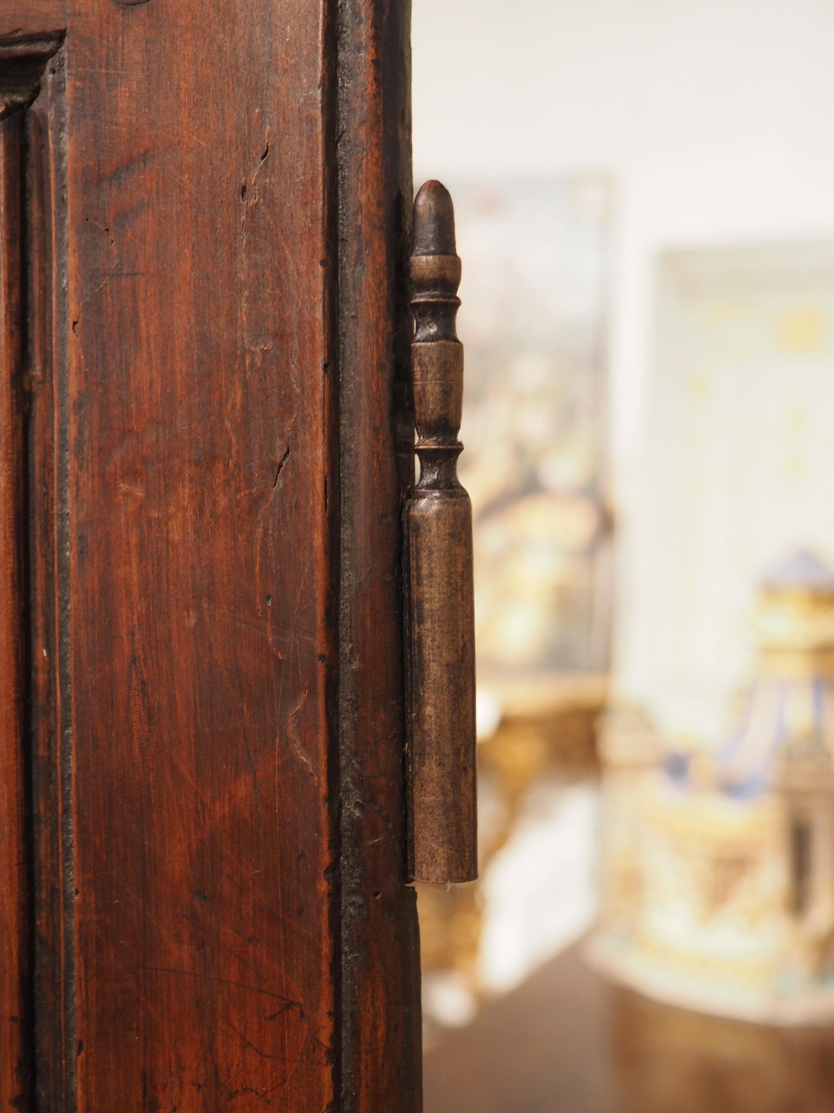 Pair of Antique Cherry Wood Armoire Doors from Rennes, France, Circa 1720 4