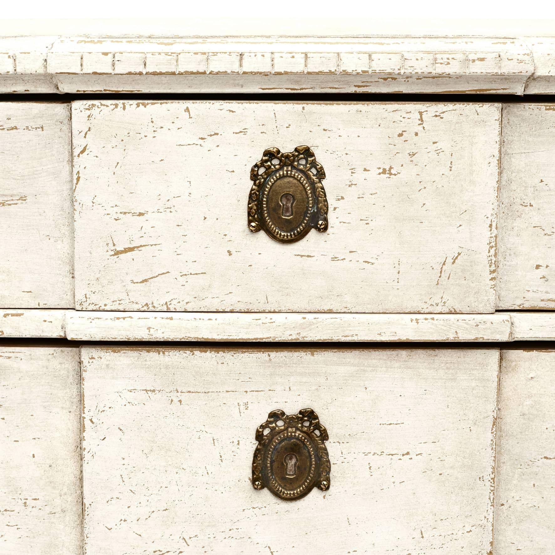Swedish Pair of Antique Chests of Drawers Gustavian Style Sweden Approx. 1860