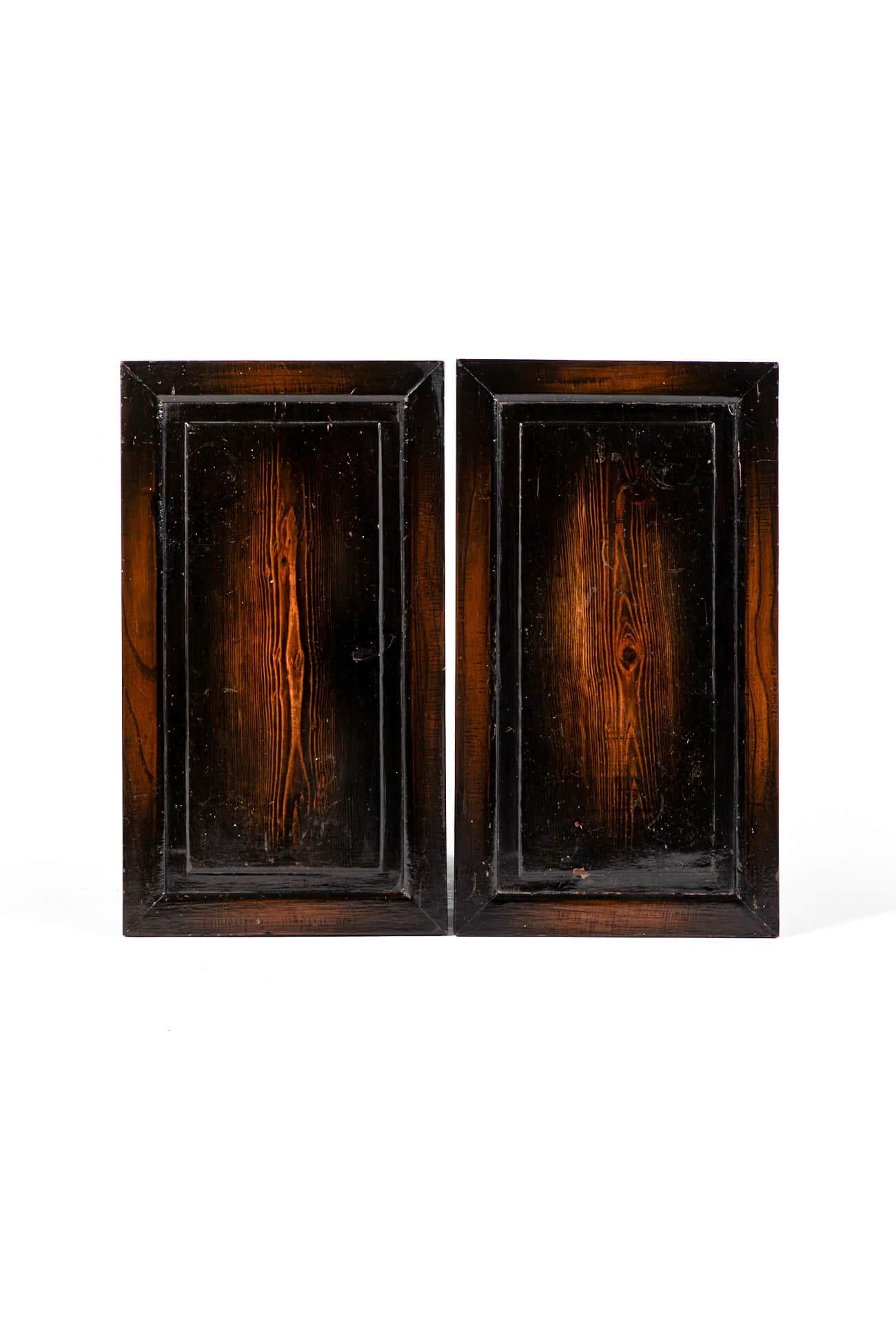 Pair of Antique Chinese Apothecary Bedside Cabinets For Sale 1