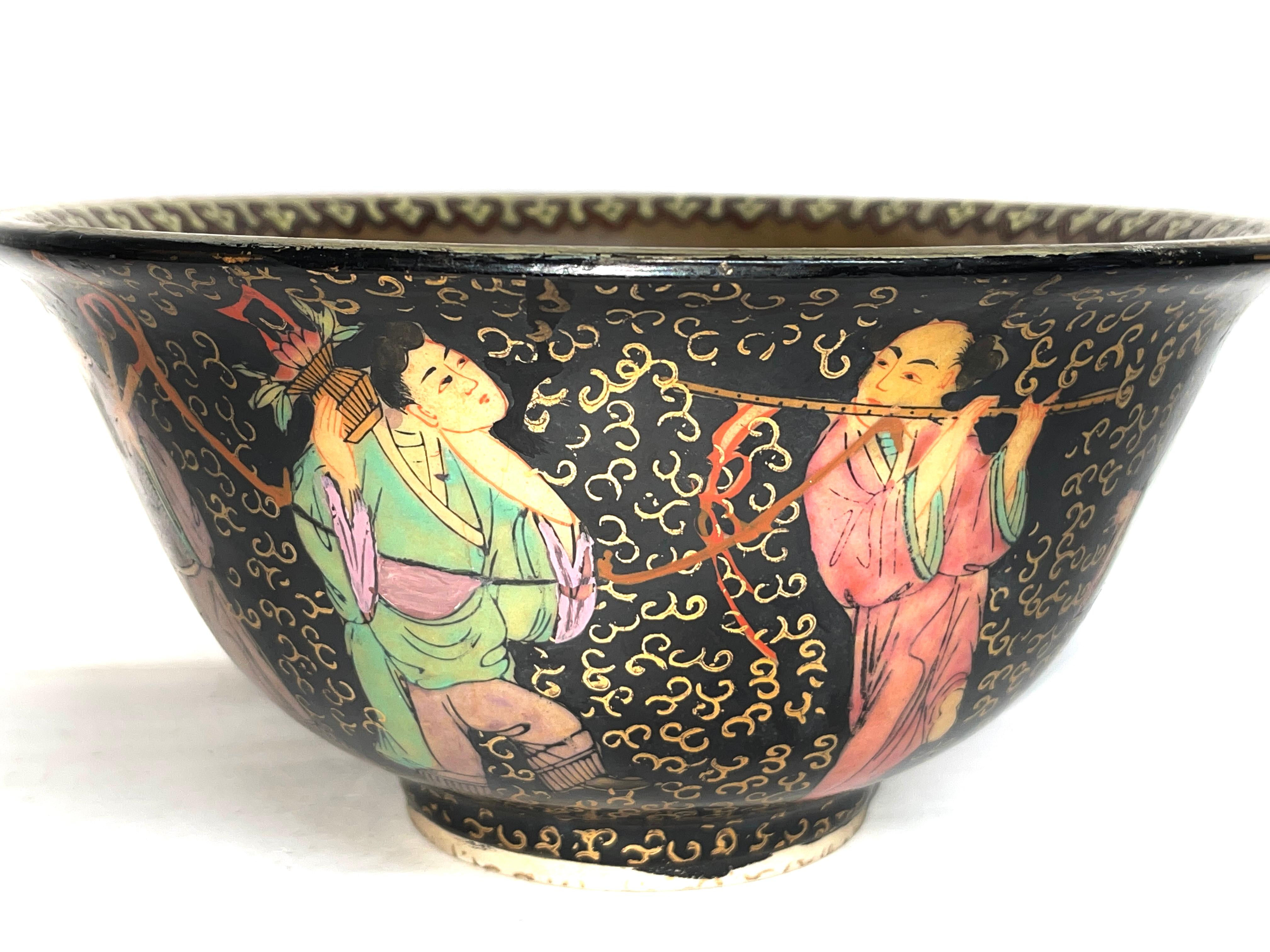 Paar antike chinesische Keramikschalen, 20. Jahrhundert, asiatische Kunst im Angebot 6