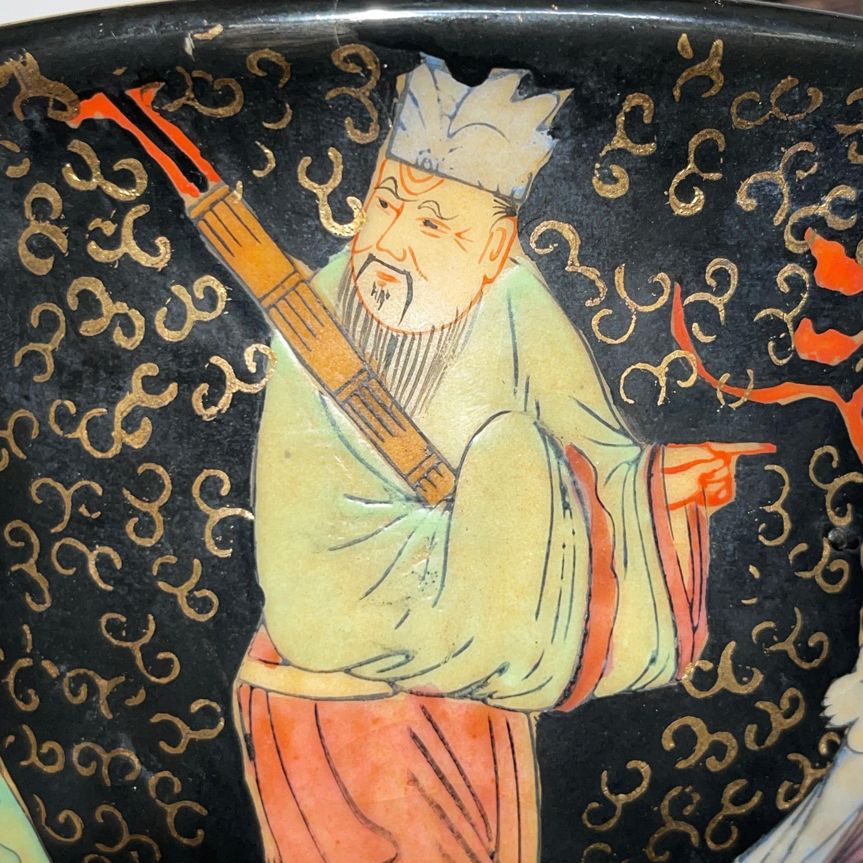 Paar antike chinesische Keramikschalen, 20. Jahrhundert, asiatische Kunst im Angebot 15