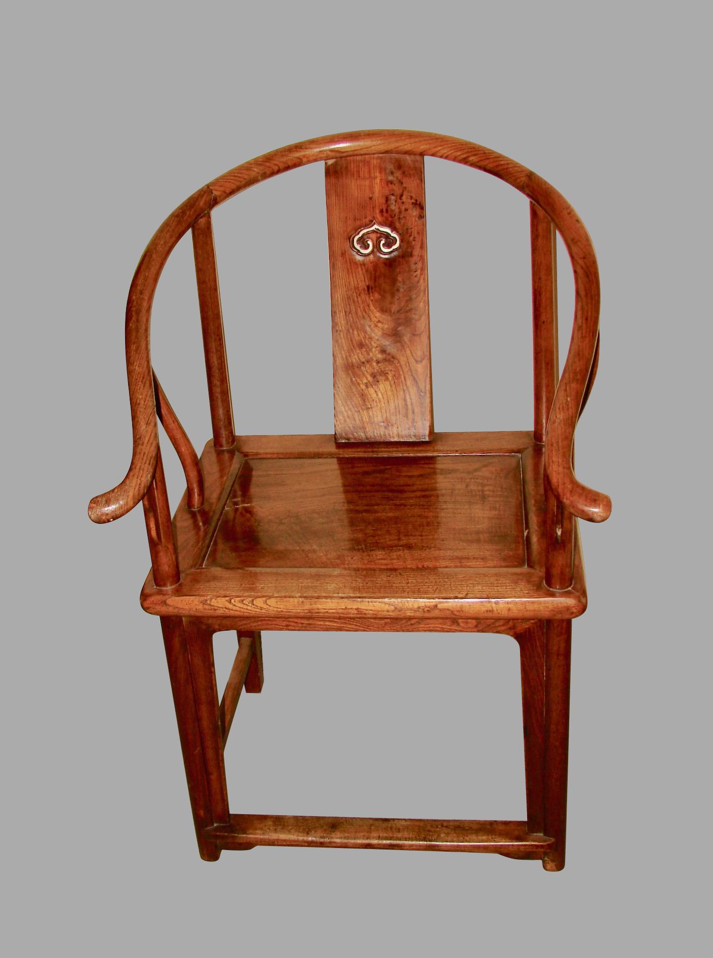 antique chinese horseshoe chairs
