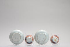 Pair of Antique Chinese Porcelain Kangxi Period Amsterdam Bont Tea Bowls