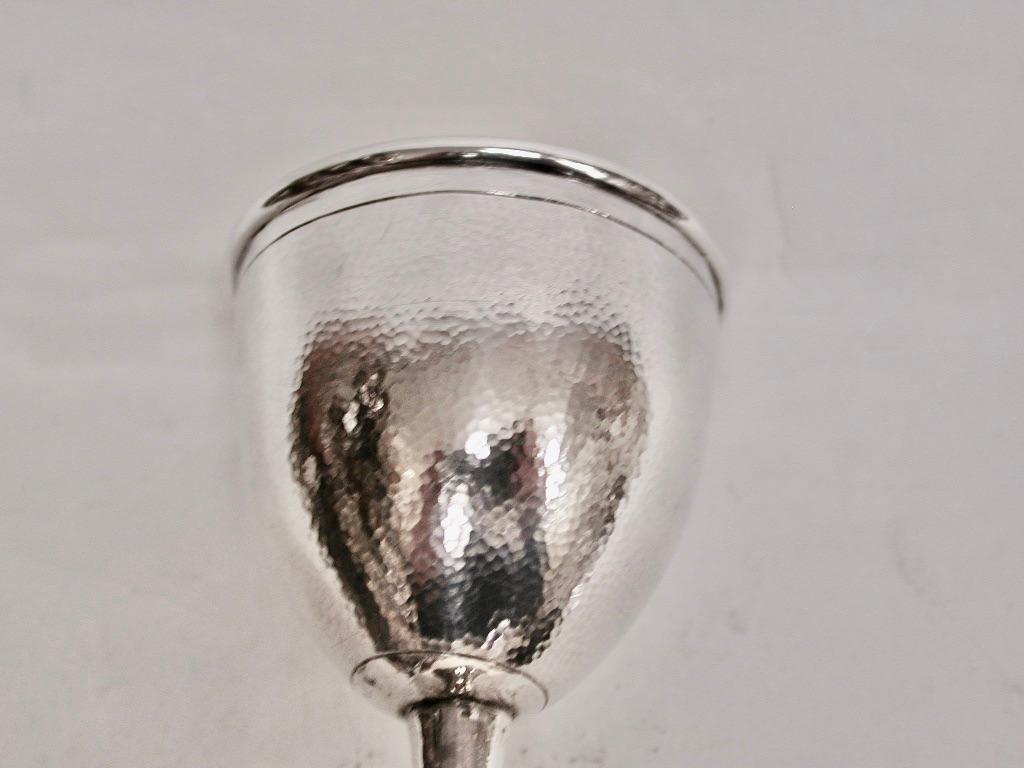 Pair of Antique Chinese Silver Egg Cups, Dated circa 1900, Hung Chong, Canton In Good Condition In London, GB