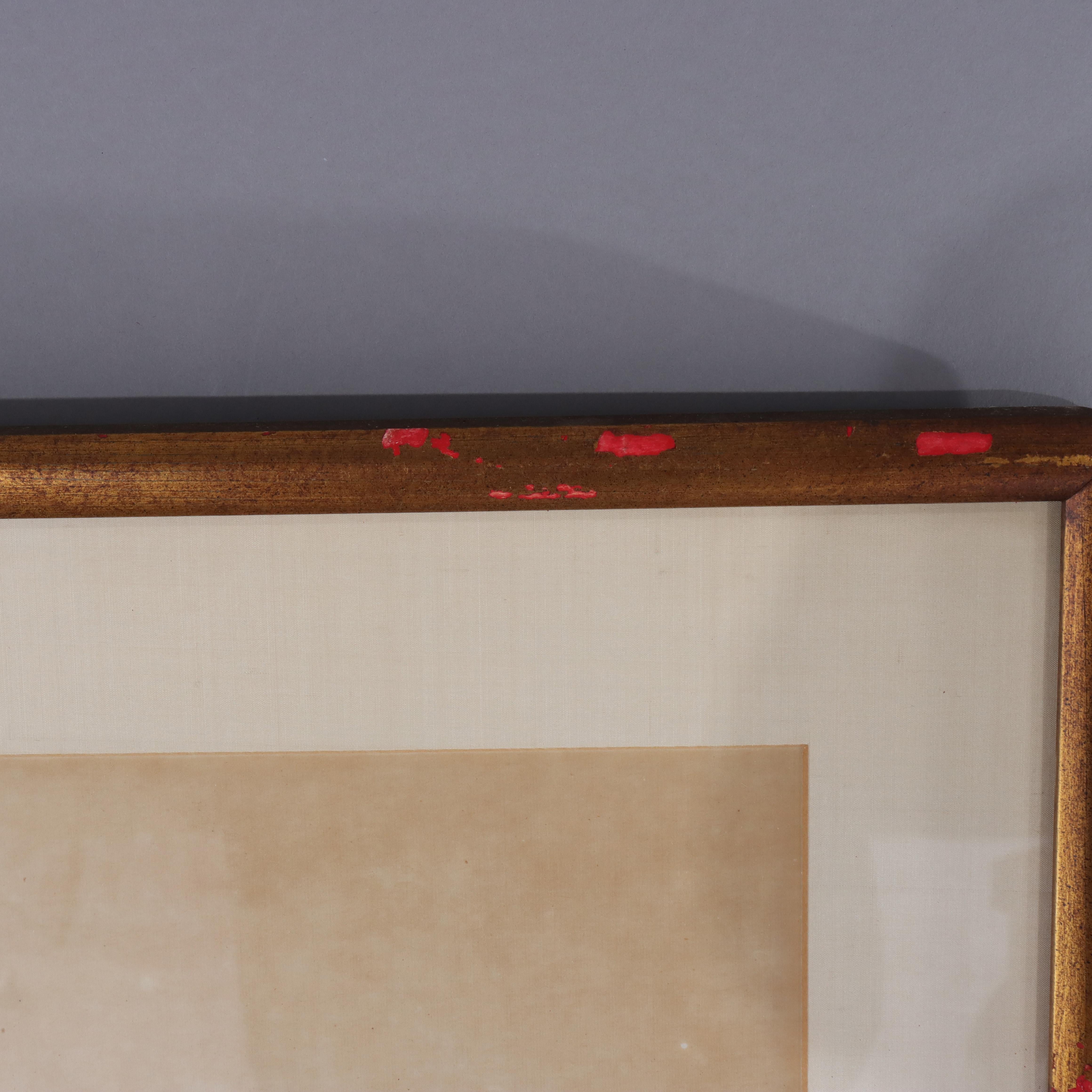 Paar antike chinesische Aquarellbilder auf Papier mit mythologischen Figuren im Angebot 7