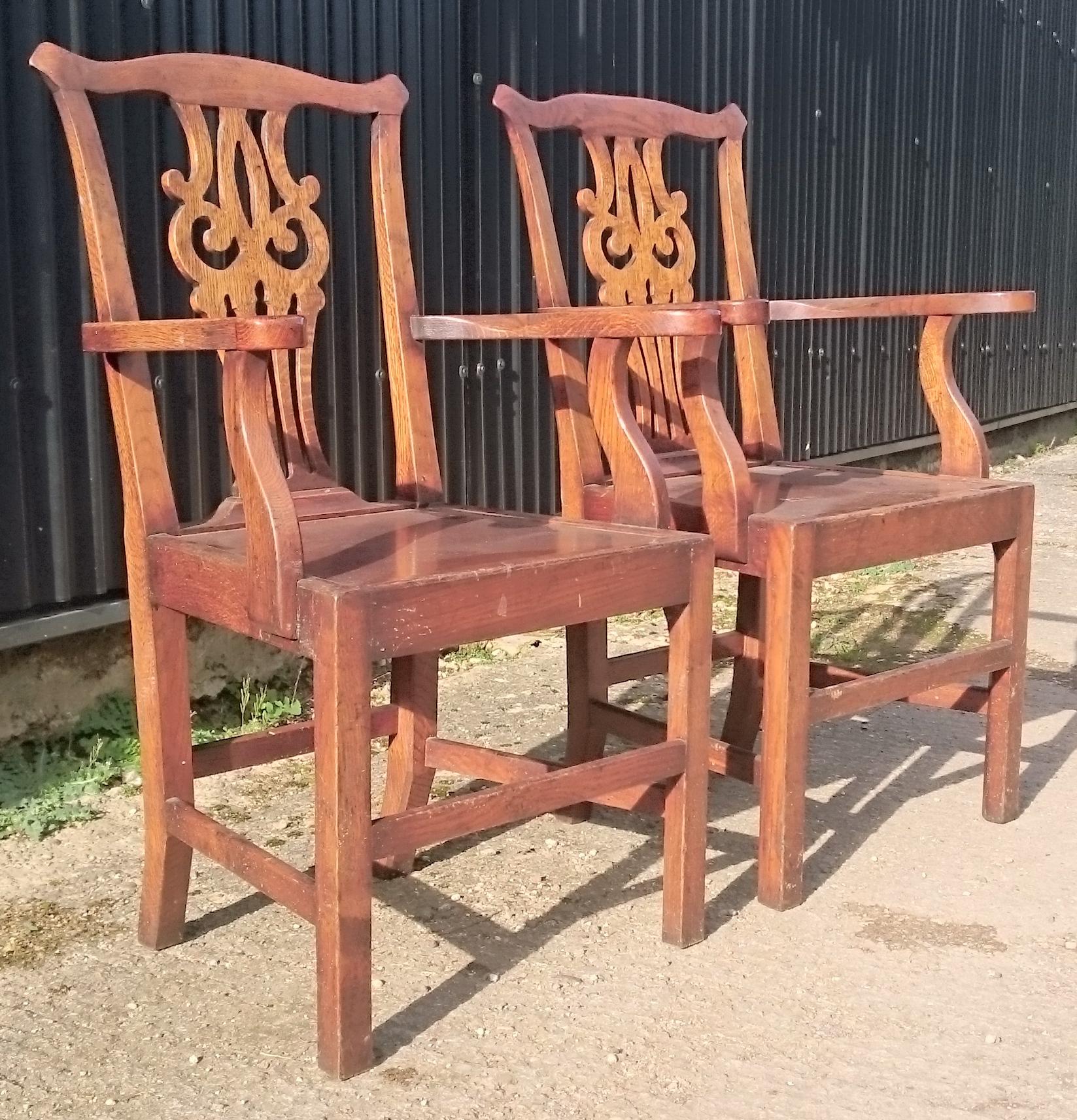 vintage chippendale chairs
