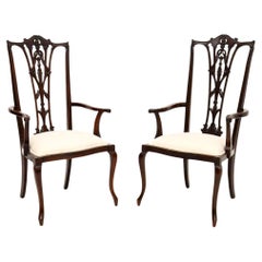 Pair of Antique Chippendale Style Armchairs