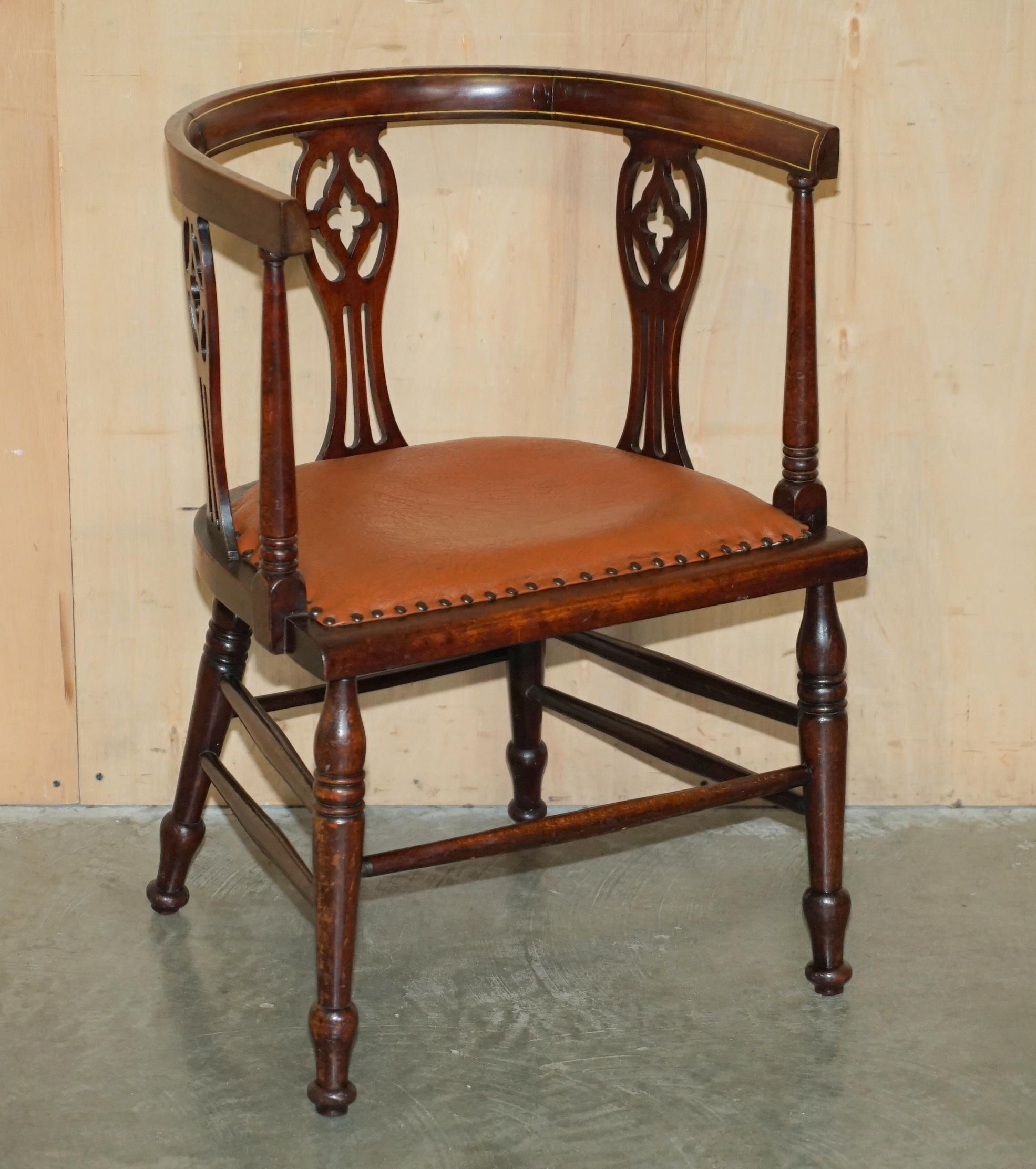 Royal House Antiques

Royal House Antiques is delighted to offer for sale this lovely pair of Edwardian circa 1900-1910 tub armchairs in Flamed Mahogany with Walnut inlaid in the Sheraton Revival taste

Please note the delivery fee listed is just a