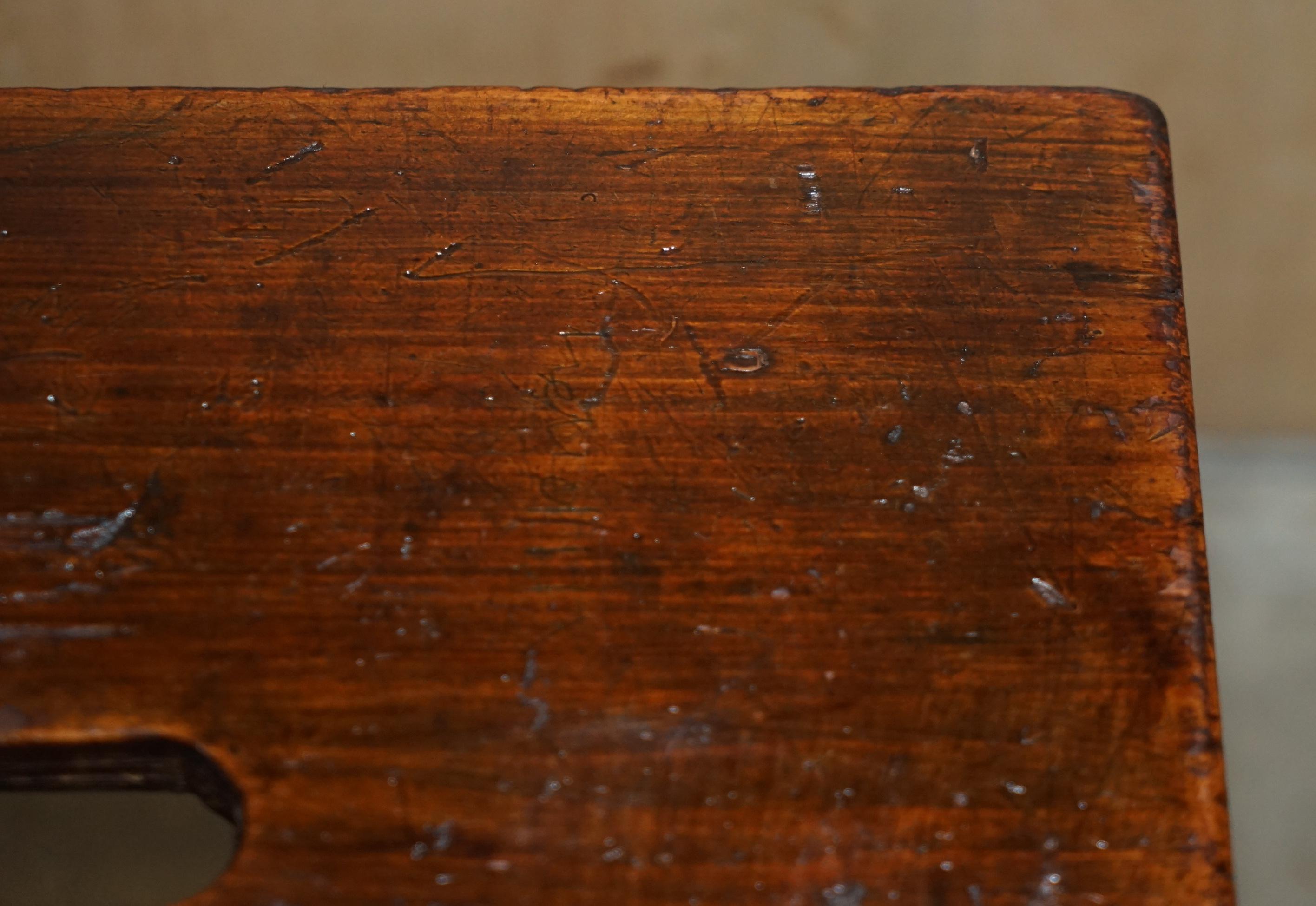 Early 20th Century Pair of Antique Circa 1910 Milking Stools Which Make Lovely Small Side Tables For Sale