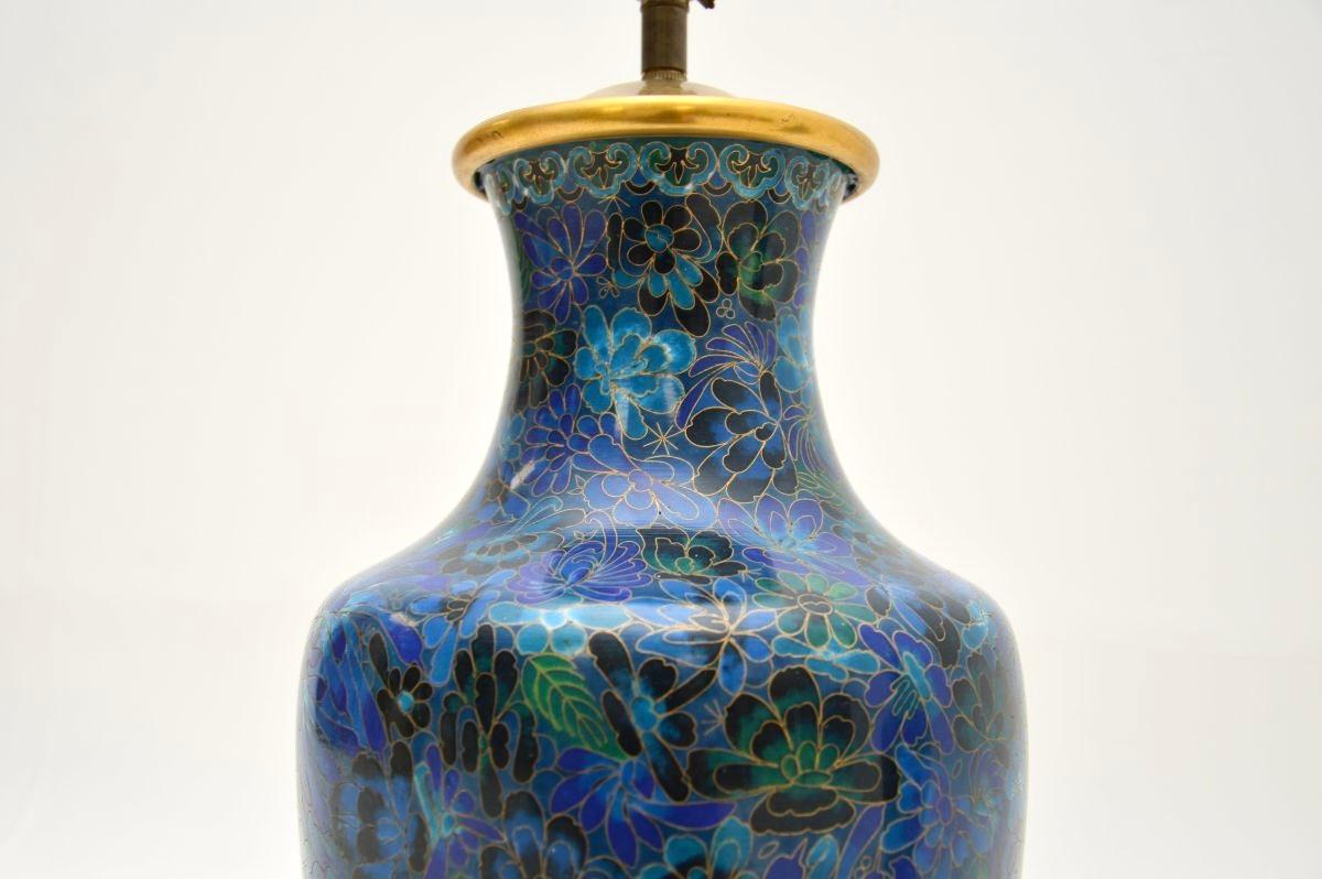 Pair of Antique Cloisonné Table Lamps 1