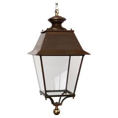 Pair of Antique Copper Lanterns