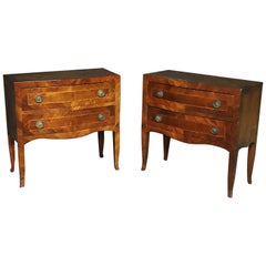 Pair of Antique Italian Provincial Style Commodes Dressers