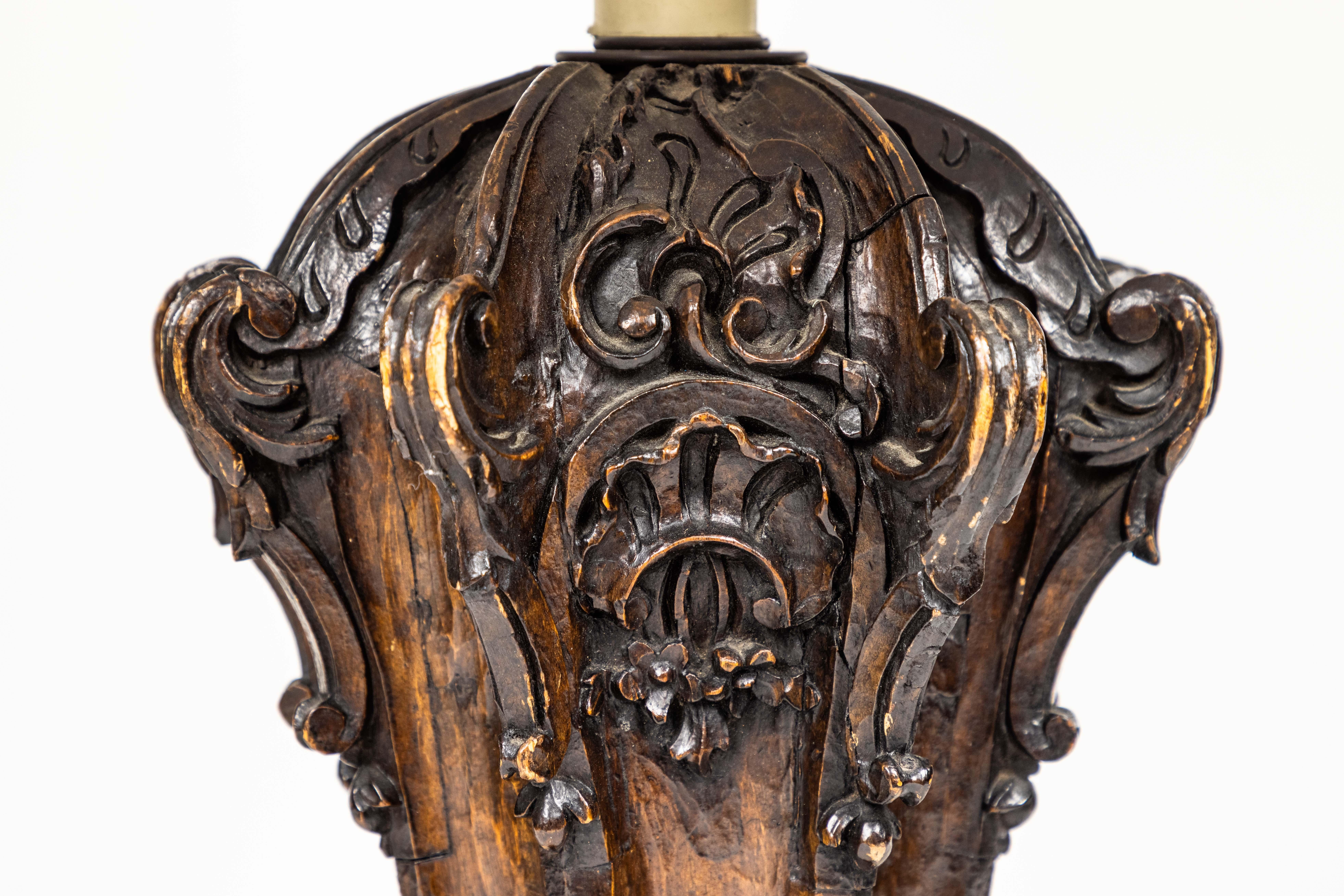antique wooden lamps