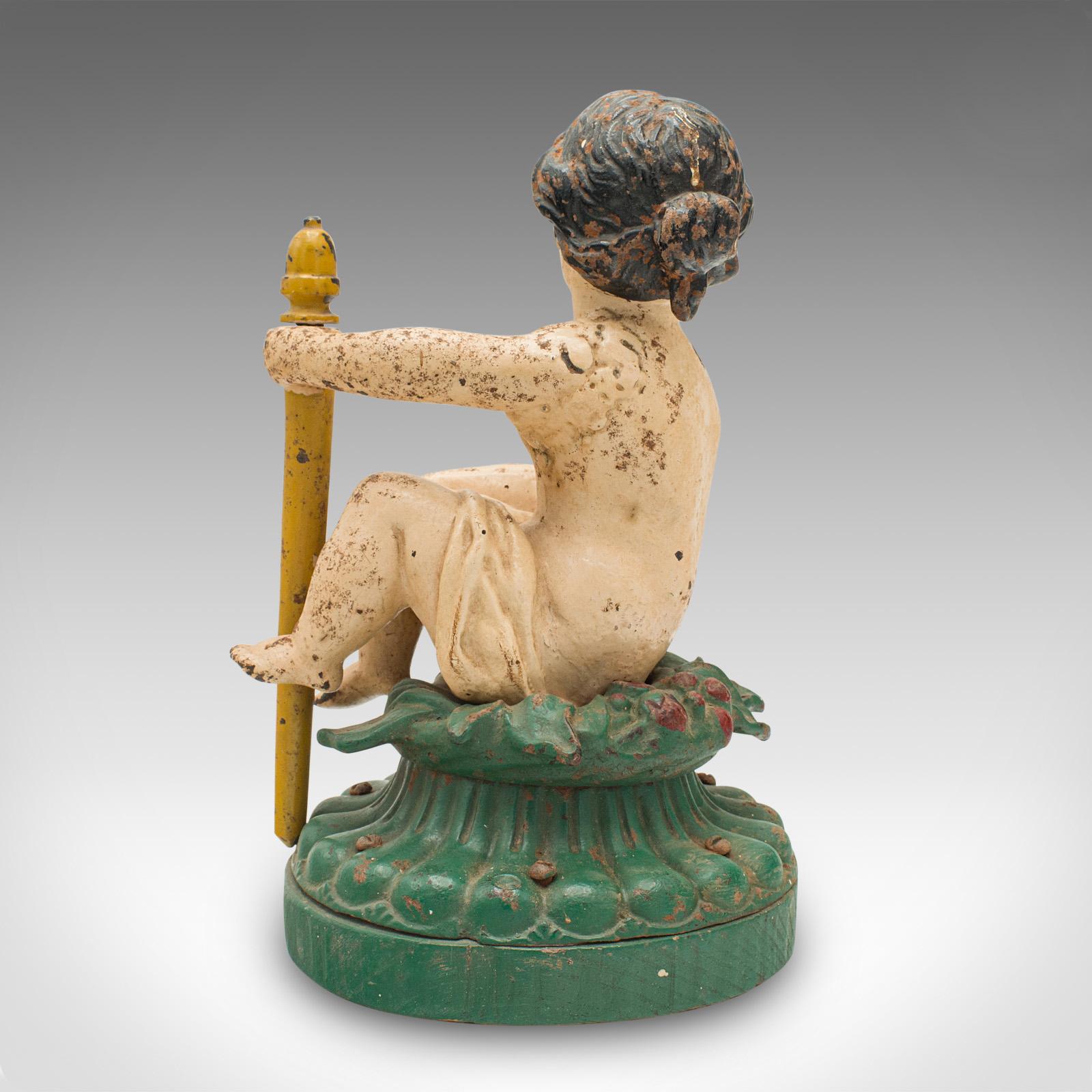 Ein Paar antike dekorative Figuren, englisch, Gusseisen, Rubenesque, viktorianisch im Angebot 2