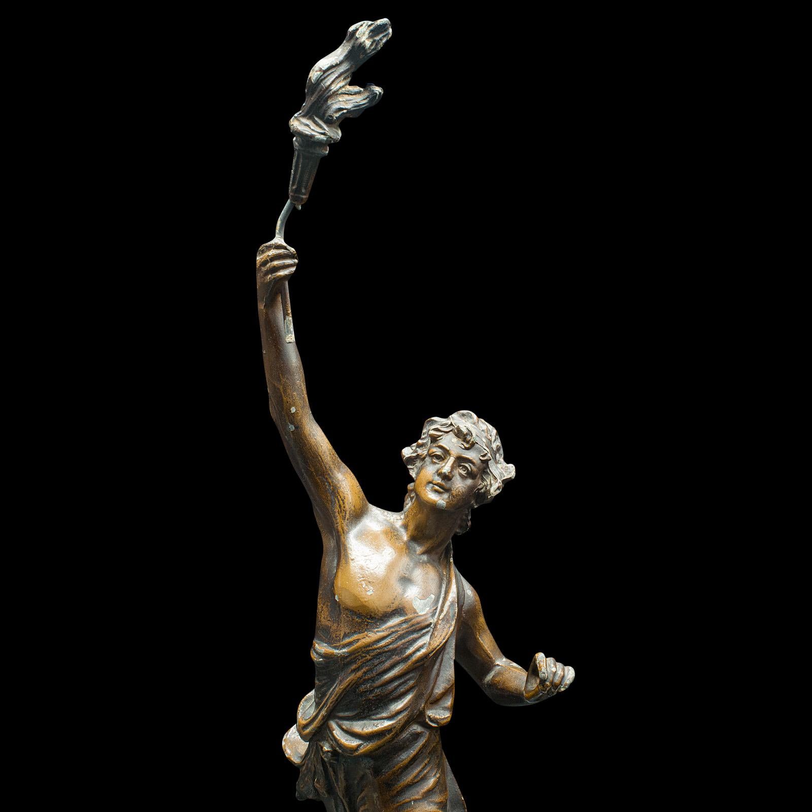 Pair Of Antique Decorative Figures, French Bronze Spelter, Classic Taste, Statue 2