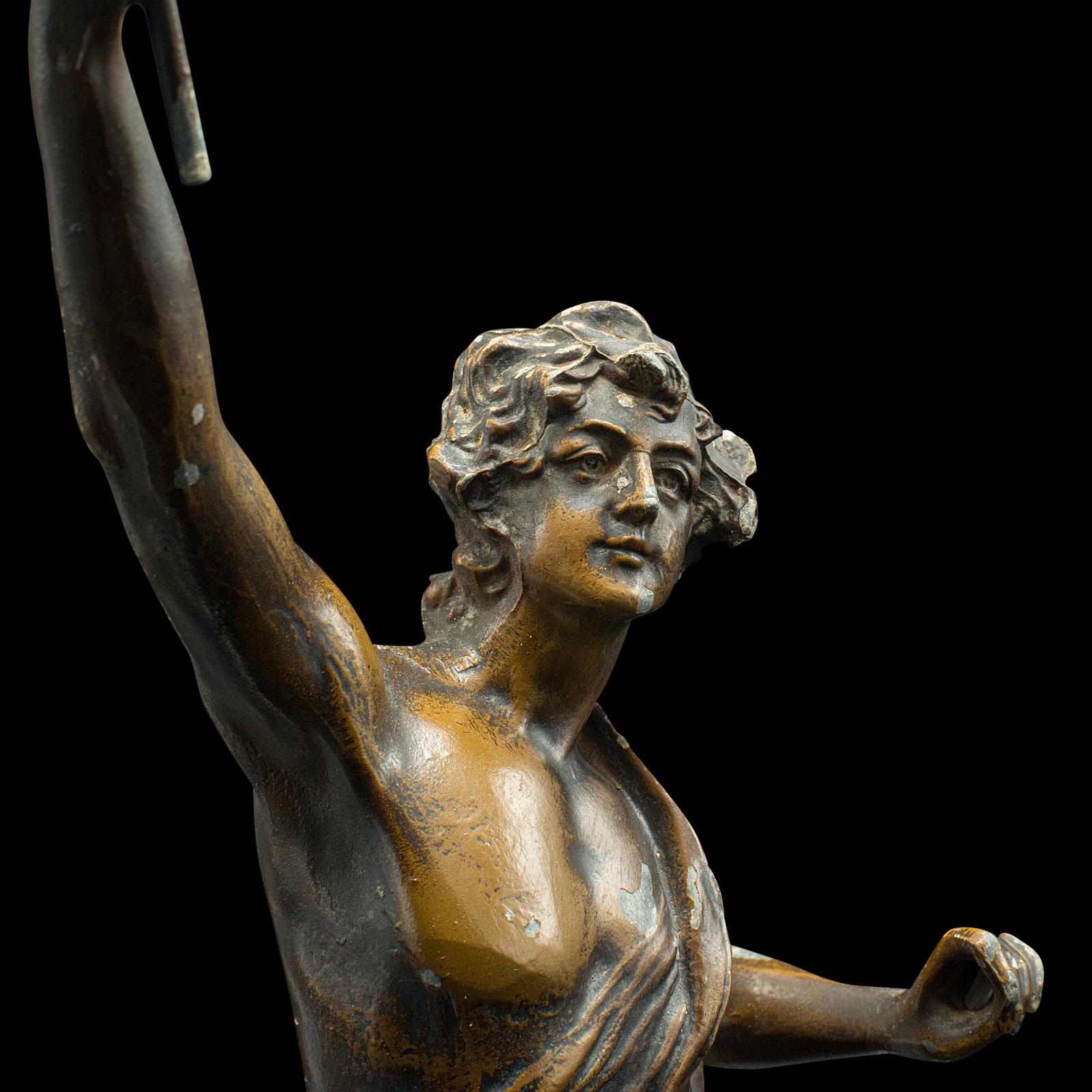 Pair Of Antique Decorative Figures, French Bronze Spelter, Classic Taste, Statue 4