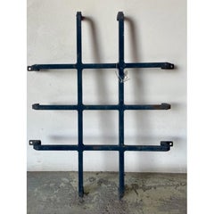 Pair of Antique Decorative Iron Window Grid