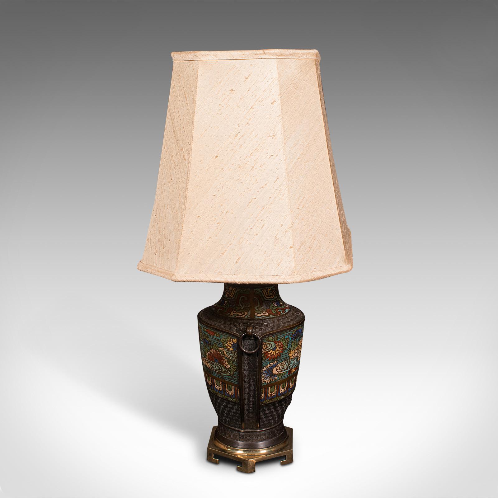 Pair Of Antique Decorative Lamps, Japanese, Bronze, Table Light, Victorian, 1880 2