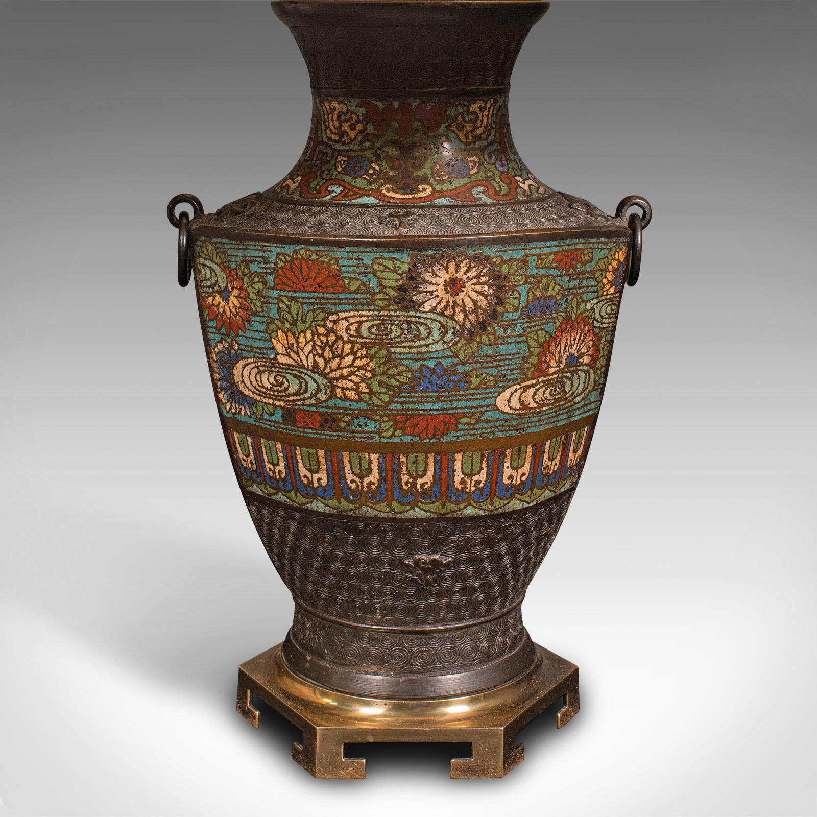 Pair Of Antique Decorative Lamps, Japanese, Bronze, Table Light, Victorian, 1880 3