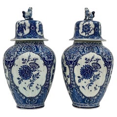 Pair of Antique Dutch Vases