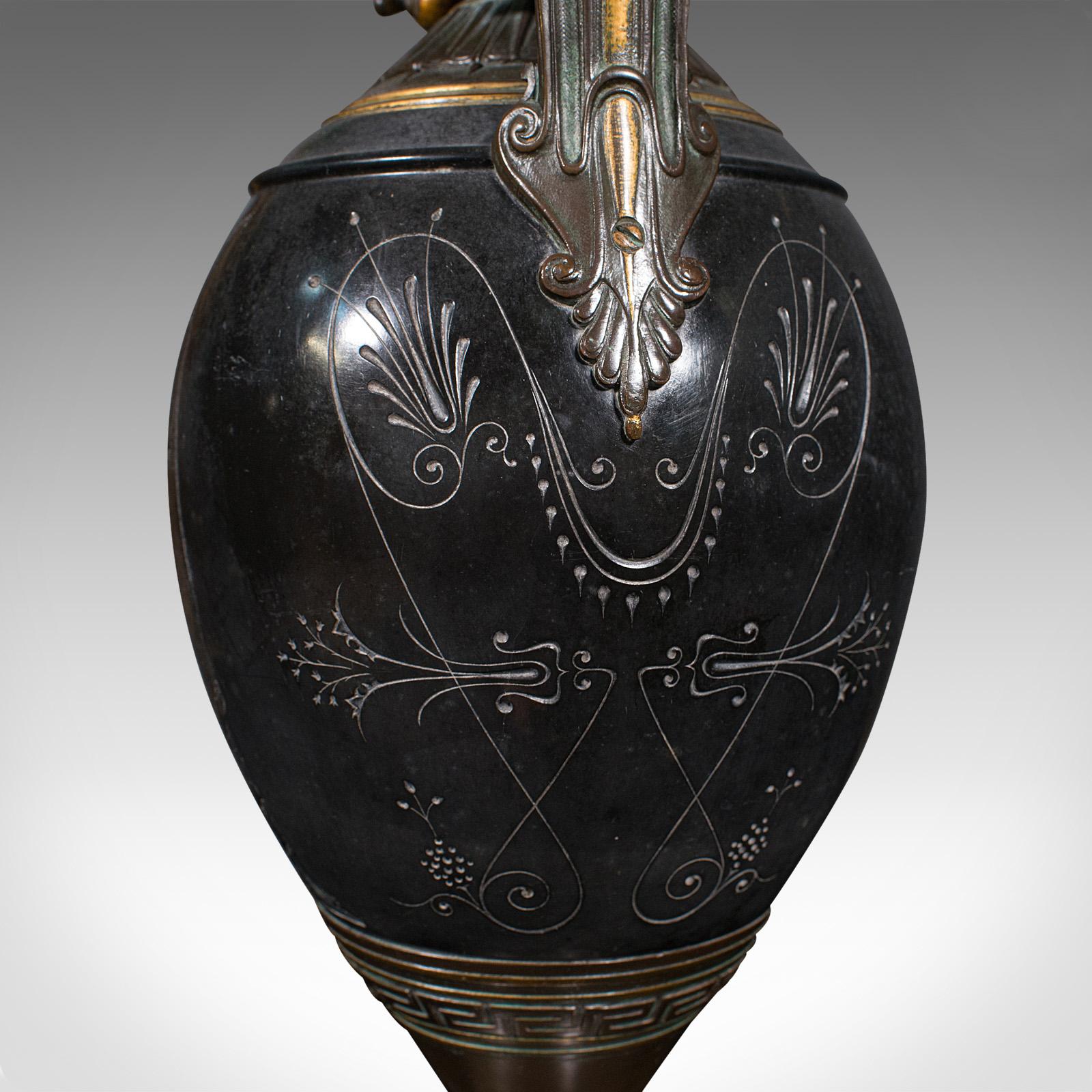 Pair of Antique Display Vases, Italian, Marble, Decorative Urn, Grand Tour, 1870 7