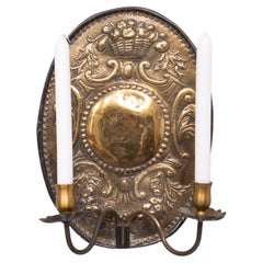 pair of Antique Dutch Brass Wall appliques 1880s