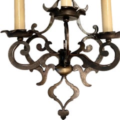 Pair of Antique Dutch Bronze Sconces