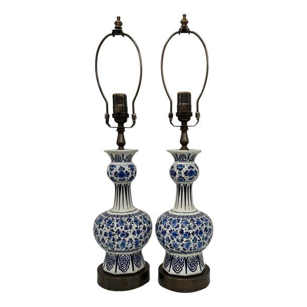 Pair of Antique Dutch Lamps For Sale at 1stDibs